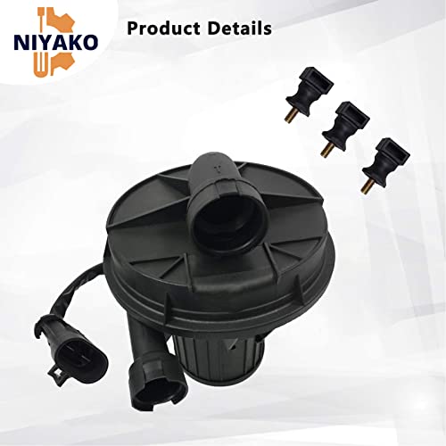 Niyako Secondary Air Injection Smog Pump Replacement# 𝟏𝟐𝟓𝟕𝟒𝟑𝟕𝟗 Fit 2004-2009 Rainier Chevy Trailblazer Bravada Gmc Envoy #TOP4