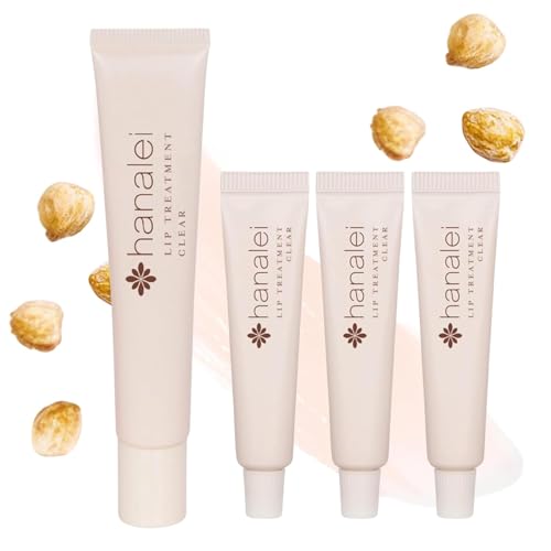 Hanalei Hydrating Lip Treatment Balm – Cruelty-Free, Paraben-Free Moisturizer for Severely Dry, Chapped Lips – Kukui Oil, Shea Butter & Grapeseed Oil – Clear Tint, Travel-Size 3-Pack (5ml X 3)