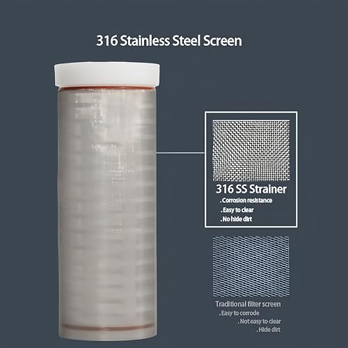 BUPUROTT Water Pump Strainer Inlet Filter for High Pressure Washer, Sediment Filter Attachment, 80 Mesh Screen(1/2“ 80Mesh) by Generic - Image 4