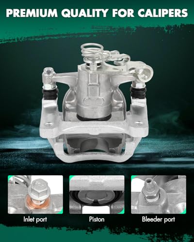 Image of SCITOO 18B5543 Rear Left Disc Brake Caliper Assembly w /Bracket for Chevrolet for Cruze 2016-2019