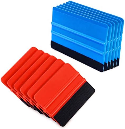 20 Pack Vinyl Wrap Squeegee 4 Inch / 6 Inch Felt Edge Squeegee Window Film Squeegee Decal Applicator Tool - Foto 6