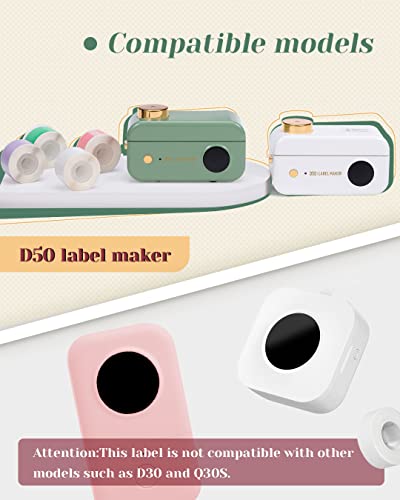 Etichette D50 per etichettatrice Memoking D50