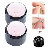 Nail Protection Gel, 2025 Upgraded Nail Gel for Nails, Instant Cracked Nail Kit for Split Natural Nails, Easy Quick Fix Strengthening Cuticle Care (2 Pcs)