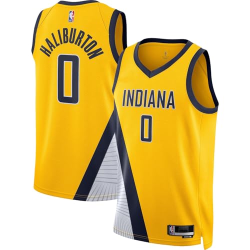 Outerstuff Tyrese Haliburton NBA Kids Youth 8-20 Yellow Statement Edition Swingman Jersey