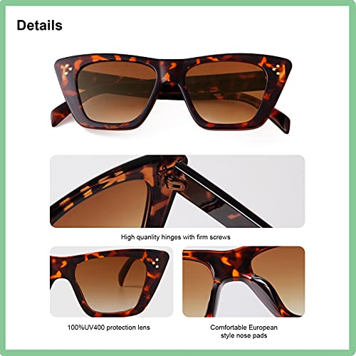 GIFIORE Retro Vintage Cat Eye Sunglasses For Women Trendy Cute Gafas de sol para mujeres UV400 Sun Glasses4