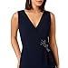 Adrianna Papell Women's Petite Ruffle Flounce Jersey Gown, Midnight