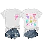 Photo Gallery let them shirt let them coquette bow v-t shirt per le donne, bianco, s Photo Gallery let them shirt let them coquette bow v-t shirt per le donne, bianco, s