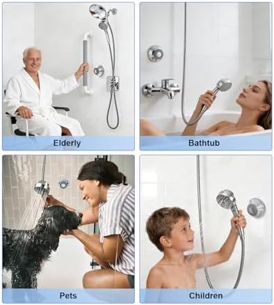 Magnetic Remote Dock for Moen Magnetix Handheld Shower Head, Chrome Magnetic Handheld Shower Head Holder, 186117 - 4