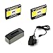 Produktbild bg-akku24 2 Stück Akku,Ladegerät,Netzteil für Nikon Coolpix A100,A300,S32,S33,S2500,S2600,S2700,S2800,S2900,S3100,S3300,S3500,S3600,S3700,S5200,S5300,S6400,S6500,S6600,S6800,S6900,S7000,W100,W150