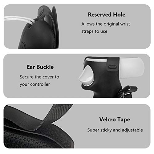 Custodia protettiva per accessori VR per Oculus Quest 2 VR Touch Controller con impugnatura per cinturino nocche per Oculus Quest 2_voghion.com