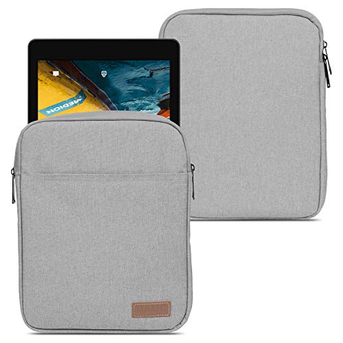 NAUC Sleeve Hülle Tasche kompatibel mit VALE Tablet V10E / V10A Tablet Hülle Schutzhülle Grau Schwarz Blau Hülle Notebook Cover, Farben:Grau