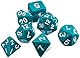 Dice4friends 86029 - Würfelset Candysweet: Petrol (7)