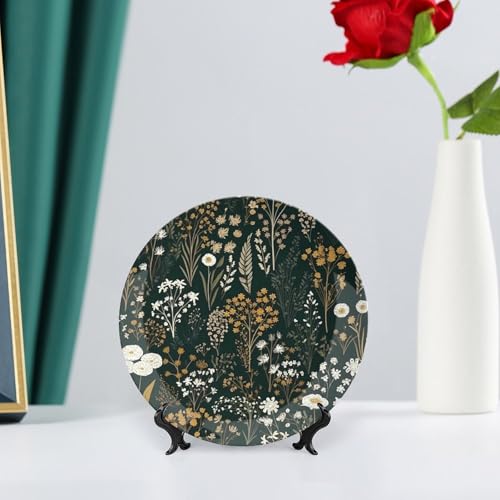 Plato decorativo Many Flowers and Plants de Bone China 6in miniatura 6