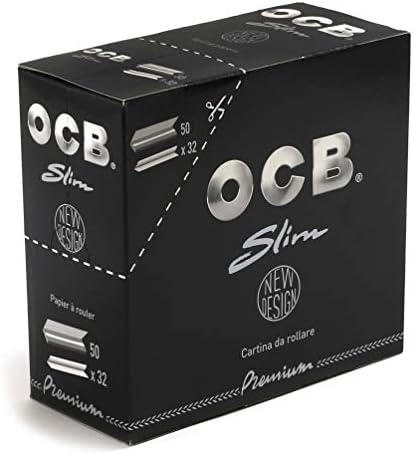 Ocb Premium King Size Slim Rolling Paper Full Box of 50 Packs