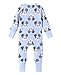Disney Mickey Mouse Newborn Baby Boys Zip Up Sleep N' Plays Blue 6-9 Months Organic Cotton Footie Rompers