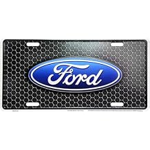 HangTime Ford Honeycomb 6 x 12 Embossed Aluminum License Plate