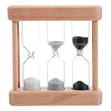 Photo Gallery magiclulu clessidra da tavolo in legno con timer non digitale da 1/3/5 minuti, stile vintage, orologio a forma di, per scrivania, ufficio, meditazione, cucina, bambini, spazzolatura Photo Gallery magiclulu clessidra da tavolo in legno con timer non digitale da 1/3/5 minuti, stile vintage, orologio a forma di, per scrivania, ufficio, meditazione, cucina, bambini, spazzolatura