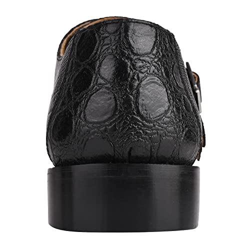 Image of LIBERTYZENO Mens Hornback Print Genuine Leather Lace Up Oxford Dress Shoes