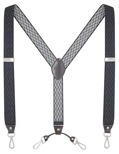 Image of Men's Suspenders with Swivel Hooks and Adjustable Braces, Suitable for Heavy Duty, Big and Tall