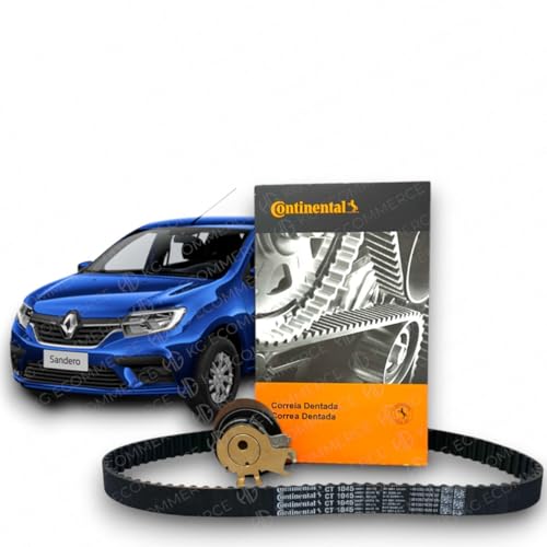 Kit Correia Dentada + Tensor Compatível Com Sandero Logan Clio 1.0 16v