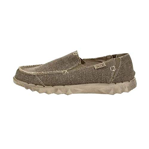 Dude Shoes el Tundra Natural Farty Hombres Orgánico Algodón Antideslizante EN/Mula UK10/EU44