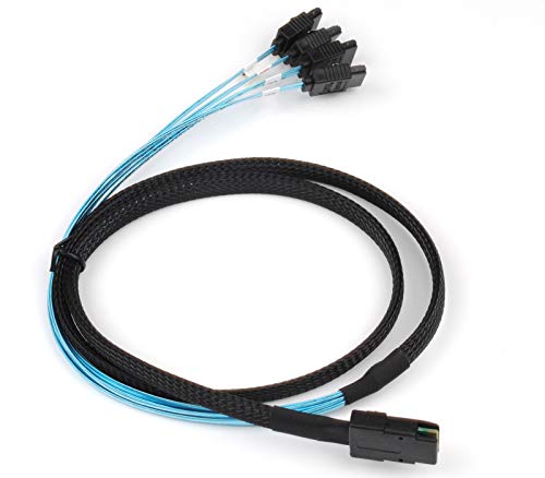 Cable Mini SAS 36Pin SFF-8087 a 4 SATA 7Pin, 2 unidades miniatura 6