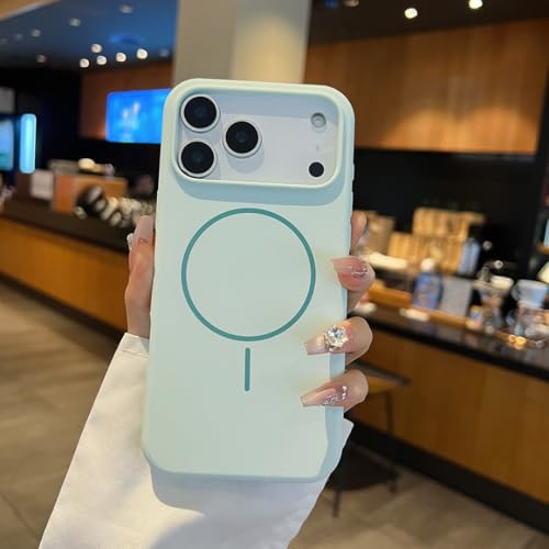 Chargement sans fil iPhone 16 coque silicone liquide cyan pour le quotidien