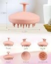 Leticia Silicone Scalp Massager Shampoo Brush, Shower Scalp Scrubber with Soft Bristles for All Hair Types of Women (Multicolor) gallery image