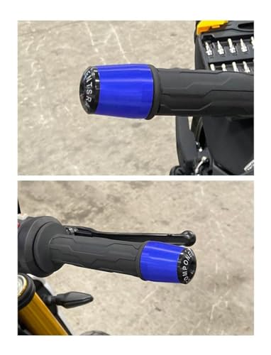 Puños de manillar para CB125F 22mm extremos antivibración verde 3