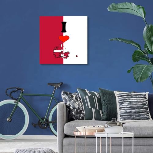 Cuadro de lienzo de Dinamarca de 20x20 para decorar la sala de estar o el dormitorio 7