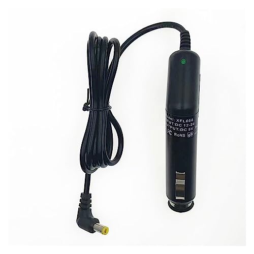 Cargador de coche 12V-24V con salida CC codo 5.5x2.5mm 5V 2A 5