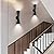 Wall Sconces Set of Two, Bathroom Sconces Wall Lighting 13 inch Black Modern Sconces Wall Decor Set of 2 Indoor Wall Light Fixtures for Living Room Hallway Staircase Bedroom Hardwired