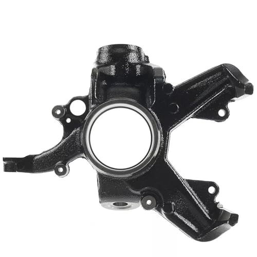 Image of Detroit Axle - Front Right Steering Knuckle for Volkswagen 1999-2005 Jetta, 2000-2007 Golf, 1999-2010 Beetle, Passenger Side Steering Knuckle Assembly 2001 2002 2003 2004 Replacement
