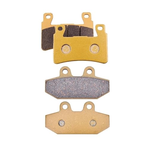 Für HARLEY DAVIDSON FLFB Fat Boy FLFBS Fat Boy 114 2018-2022 FXST Softail Standard 2019-2022 Motorrad Bremsbeläge Aus Gesintertem Kupfer Vorne Und Hinten Wenig Lärm ( Farbe : Vorderseite und Rückseite