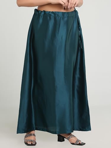Image of Madhu Fashion Women's Satin Saree Petticoat Saree Underskirt