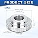 uxcell 2Pcs Timing Belt Pulley Aluminum Idler Pulley XL40 Teeth 1
