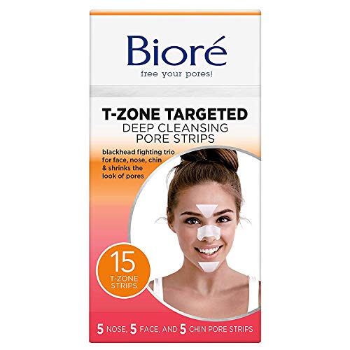 Buy Biore Blackhead Eliminating Targeted Pore Strips T Zone 5 Nose 5 Face 5 Chin Online At Low Prices In India Amazon In