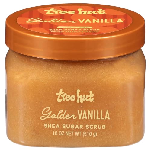 Tree Hut Body Scrub, Golden Vanilla, 18 Oz