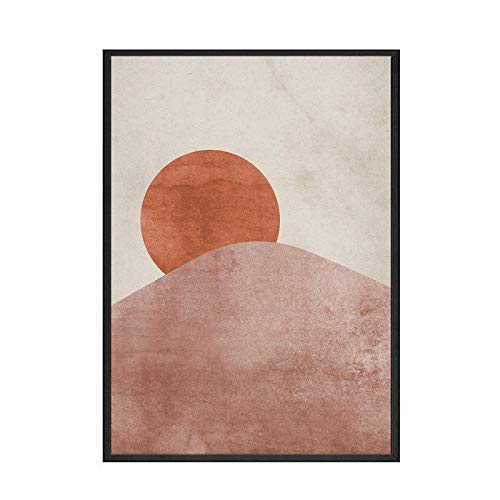 Toile murale Morandi abstrait pour salon moderne et poétique
