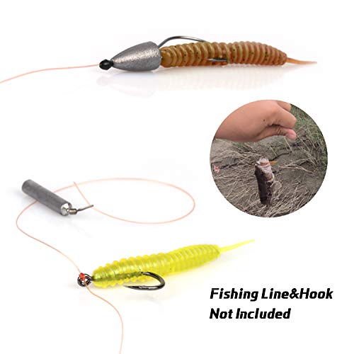 image for RUNCL Anchor Box - Straight Tail Worms, Swimbaits, Soft Fishing Lures 