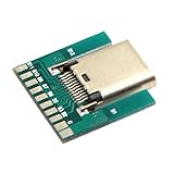 DIY 24pin USB 3.1 Tipo C macho y hembra Plug & Socket Conector tipo SMT con PC Board 1 Set