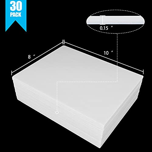 30 Pack Foam Board 8” X 10” Foam Core Baking Boards 3/16” Thickness White Poster Board Sign Board Foamboard Craft Foam Sheet For Mounting, Crafts, Modeling, Signage And School Projects (Acid-Free) #TOP1