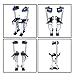 waltyotur 18-30 inch Drywall Stilts Grade Adjustable Auminum Tool Stilt for Painting or Cleaning - Silver
