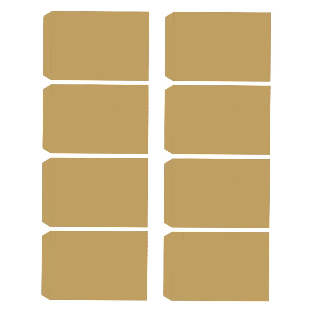 SEWACC 200 Sobres de Papel Kraft en Amarillo Resistentes al Desgarro para Documentos Cartas Postales Diseño Fácil de Usar