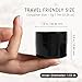 Beauticom 12 Pieces 7G/7ML (0.25oz) Black Sturdy Thick Double Wall Plastic Container Jar with Foam Lined Lid for Lotion, Creams, Toners, Lip Balms, Makeup Samples - BPA Free