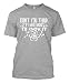 Don't You Think If I Were Wrong I'd Know It Men's T-shirt Tee (Large, LIGHT GRAY)