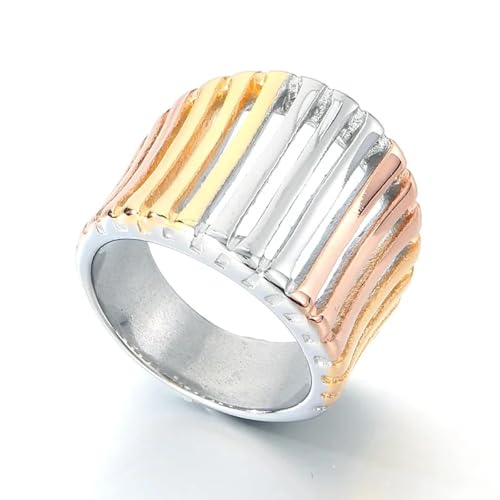Anneaux ring jewelry pour couples et bandes de mariage de luxe en acier