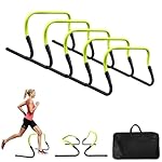 Agility Speed Training Hurdles, Agility Training Hurdle Set for Basketball and Soccer Practice with Carry Bag, 5 Pack
