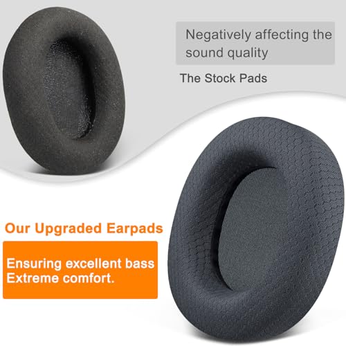Image of SOULWIT Replacement Earpads for SteelSeries Arctis 1 /3 /5 /Arctis 7 /7+ /7P /7P+ /7X /7X+ /9 /9X /Pro /Prime(Do Not Fit Any Arctis Nova) Headset, Ear Pads Cushions with High-Density Foam - Titanium