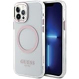 guess guhmp12mhtrmp - custodia rigida per iphone 12/12 pro 6.1, colore: rosa